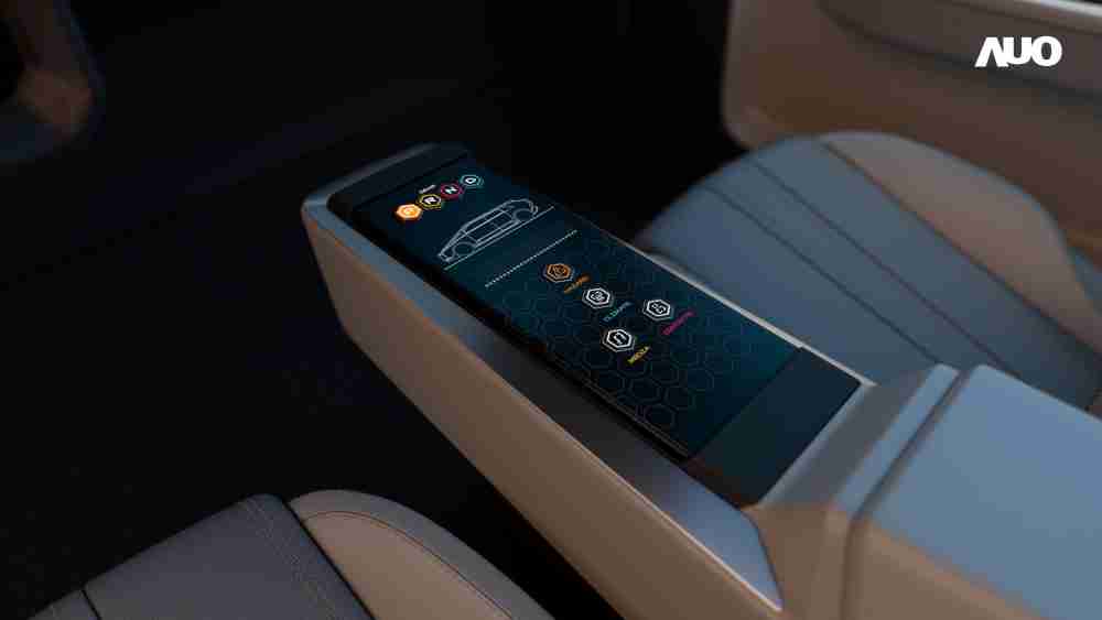 汇旺支付以人性化设计打造多变形态中控显示(Morphing Center Control)，，，，不使用时仅平面显示信息，，，，进行操作时，，显示器则会动态隆起，，转变成3D实体按钮，，，，并有触觉回馈，，，展示人机互动新体验